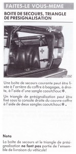 Extrait Notice d'Utilisation Golf 1 Cabriolet