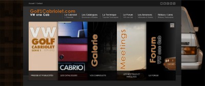 Page d'accueil du nouveau site internet