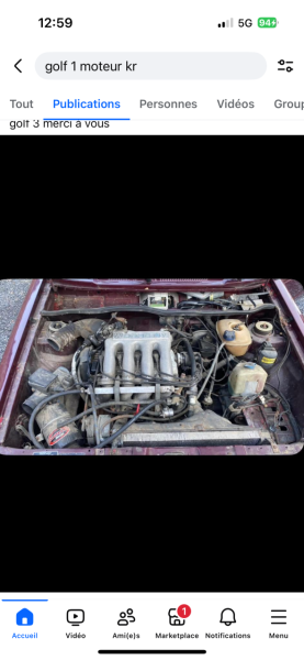 Désolé de l’état du moteur c’est une photo quand je l’ai récupéré sorti de grange