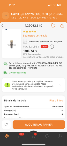 Elle fait 3bar ,  mais 115L/H c’est juste un peu non?